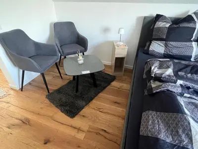 Ein Bett oder Betten in einem Zimmer der Unterkunft Harkort Seeblick 2