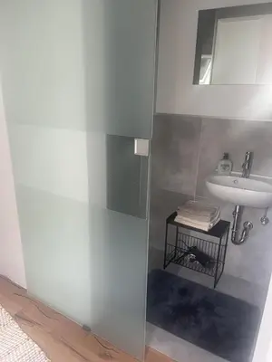 Ein Badezimmer in der Unterkunft Harkort Seeblick 2