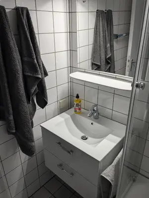 Ein Badezimmer in der Unterkunft Modernes Studio-Apartment mitten im Ruhrgebiet