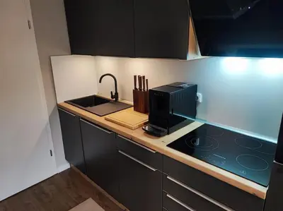 Küche/Küchenzeile in der Unterkunft Charmantes Apartment in Hagen