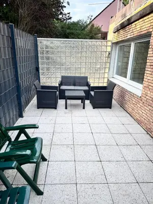 Ein Sitzbereich in der Unterkunft M&L Wohnen 3