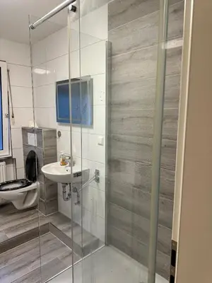 Ein Badezimmer in der Unterkunft M&L Wohnen 3