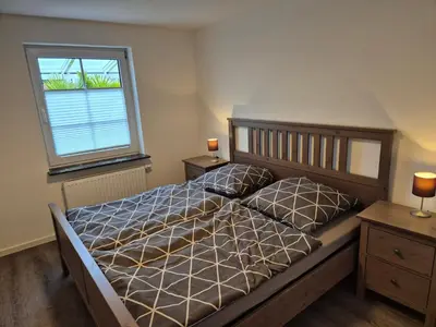 Ein Bett oder Betten in einem Zimmer der Unterkunft Märchenhaftes Wohnen am Stadtrand von Dortmund