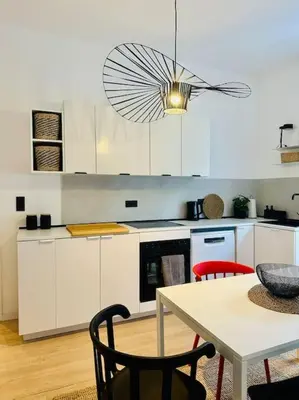Küche/Küchenzeile in der Unterkunft WohnTRAUM 140qm - 10 Personen - City - Nähe DUS & Dortmund & Köln & Essen