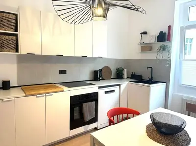 Küche/Küchenzeile in der Unterkunft WohnTRAUM 140qm - 10 Personen - City - Nähe DUS & Dortmund & Köln & Essen