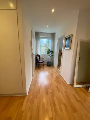 Ein Sitzbereich in der Unterkunft Stilvolles Domizil im Zentrum von Unna
