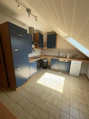 Küche/Küchenzeile in der Unterkunft 24-7 Living - Fully Equipped Apartment in Waltrop with Top Connection