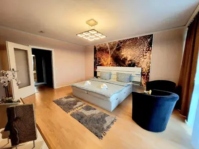 Ein Bett oder Betten in einem Zimmer der Unterkunft 2- Zimmer, 4Pers, direkt neben Einkaufszentrum, Hbf