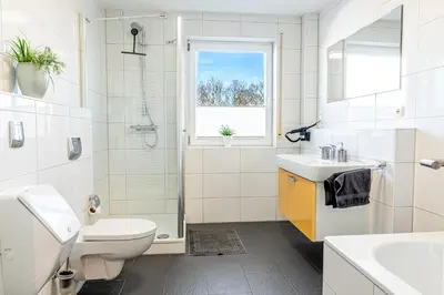 Ein Badezimmer in der Unterkunft Modern Apartments in Selm on Top Location