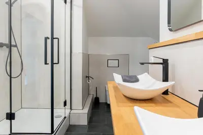 Ein Badezimmer in der Unterkunft Modern Apartments in Selm on Top Location
