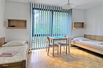 Ein Bett oder Betten in einem Zimmer der Unterkunft Willi-Michels-Bildungsstätte