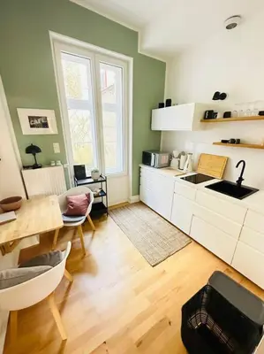Küche/Küchenzeile in der Unterkunft TOP Apartment in Elberfeld - Nähe DUS & Dortmund & Köln & Essen