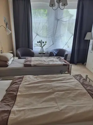 Ein Bett oder Betten in einem Zimmer der Unterkunft Wohnung Unterkrone 4 Betten