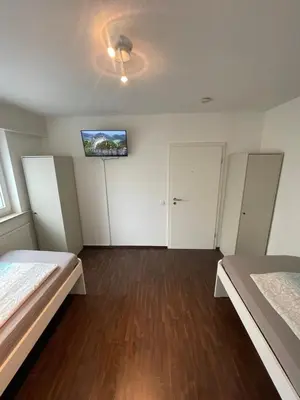 Ein Bett oder Betten in einem Zimmer der Unterkunft Moderne Monteurswohnung Bochum nahe der Autobahn