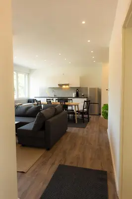 Ein Sitzbereich in der Unterkunft Dohann1 Zentrum, Messehalle, Stationnah & Privatparkplatz