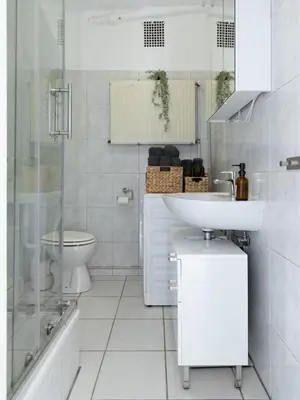 Ein Badezimmer in der Unterkunft Apartment im Zentrum von Bochum