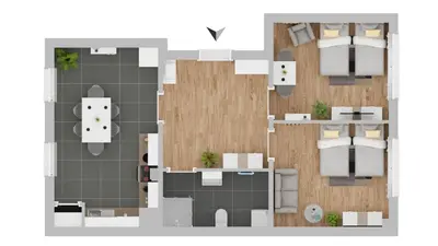 Grundriss der Unterkunft Apartment im Zentrum von Bochum