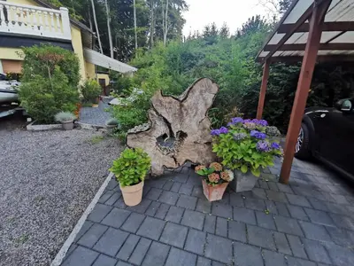 Ein Garten an der Unterkunft Urlaub im Ruhrgebiet
