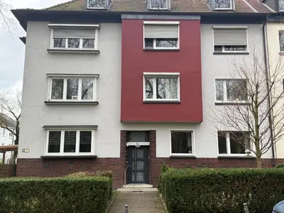 Das Gebäude in dem sich die Ferienwohnung befindet