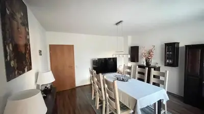 Ein Sitzbereich in der Unterkunft LeoMi Ferienwohnung