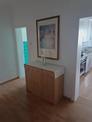 Küche/Küchenzeile in der Unterkunft Nette Kuschelige Terrassen Wohnung