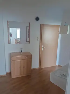 Ein Badezimmer in der Unterkunft Nette Kuschelige Terrassen Wohnung