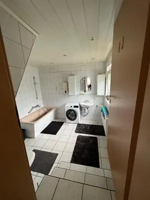 Ein Badezimmer in der Unterkunft ES-Unterkunft