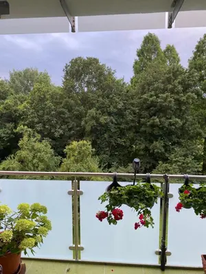 Ein Balkon oder eine Terrasse in der Unterkunft Die Welt zu Gast bei Freunden