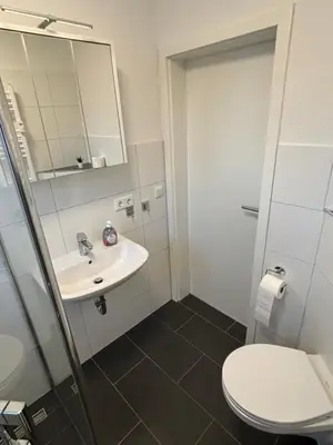 Ein Badezimmer in der Unterkunft Ferienwohnung in Solingen-Mitte