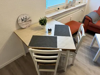 Ein Sitzbereich in der Unterkunft Ferienwohnung in Solingen-Mitte