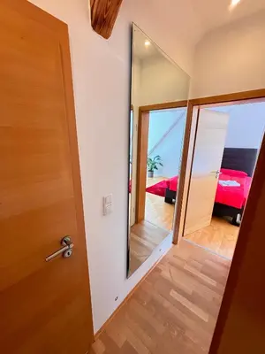 Ein Bett oder Betten in einem Zimmer der Unterkunft MESSE, Uniklinikum, Grugapark - Charmante Wohnung mit Dachterrasse in guter Lage