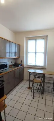 Küche/Küchenzeile in der Unterkunft DIE HOTELALTERNATIVE DELUXE APP erste Etage mit 2 Schlafzimmer Haus 63