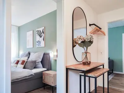 Ein Sitzbereich in der Unterkunft Maracoon - Design-Apartments mit Küche, Garten, Self-Checkin