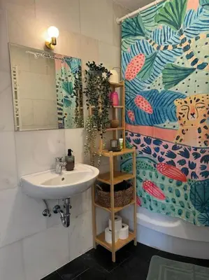 Ein Badezimmer in der Unterkunft 2 Raum City-Apartment 5min zum HBF Grupello-2
