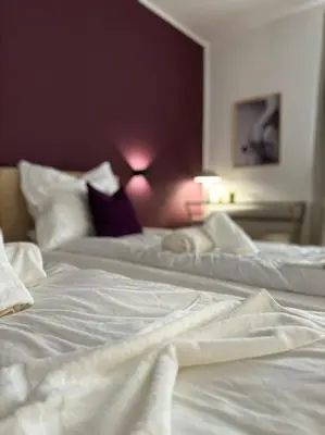Ein Bett oder Betten in einem Zimmer der Unterkunft 3 Raum City-Apartment - 5min zum HBF Grupello-1