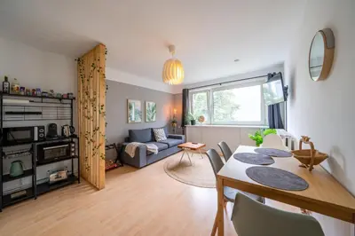 Küche/Küchenzeile in der Unterkunft Boho Bliss 2R Apartment Zentral