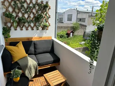 Ein Garten an der Unterkunft Chez Marie