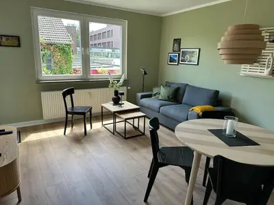 Ein Sitzbereich in der Unterkunft Chez Marie