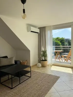 Ein Balkon oder eine Terrasse in der Unterkunft Lichtdurchflutetes Appartement im zentralen Ruhrgebiet