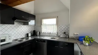 Küche/Küchenzeile in der Unterkunft Loftapartment Wuppertal