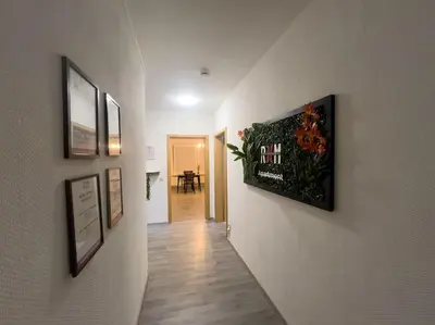 Grundriss der Unterkunft Livemore24 - Apartment 5 in Duisburg WLAN - Smart-TV - 24-7 Check-in und Küche