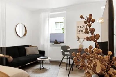 Ein Sitzbereich in der Unterkunft VALLEY APARTMENT Wuppertal