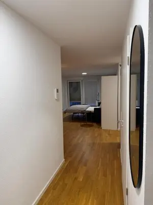 Ein Bett oder Betten in einem Zimmer der Unterkunft Barrierefreie Wohnung im Herzen der Stadt mit Parkplatz, Wifi und TV - Emma