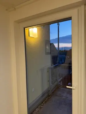 Ein allgemeiner Bergblick oder ein Berglick von der Ferienwohnung aus