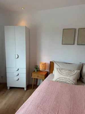 Ein Bett oder Betten in einem Zimmer der Unterkunft Cozy Apartment Wolke