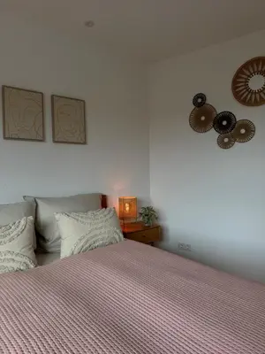 Ein Bett oder Betten in einem Zimmer der Unterkunft Cozy Apartment Wolke