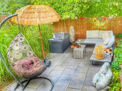Ein Garten an der Unterkunft 2 Zimmer Apartment am Zoo mit Garten