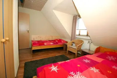 Ein Bett oder Betten in einem Zimmer der Unterkunft Ferienwohnung in Bochum
