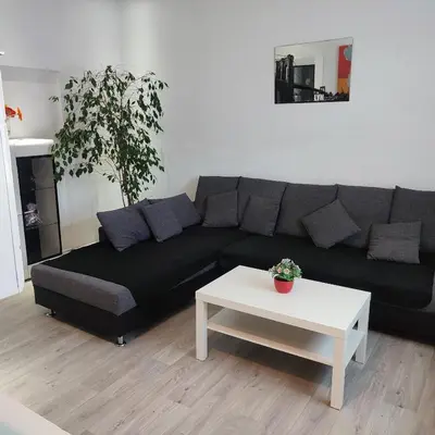 Ein Sitzbereich in der Unterkunft Nordwind