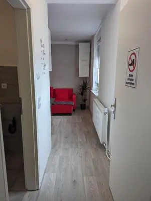 Ein Sitzbereich in der Unterkunft Südwind